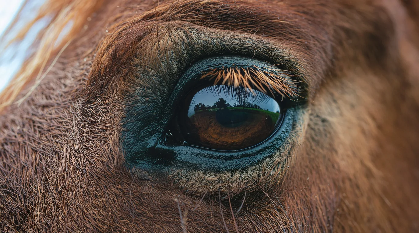 Un regard de cheval au Les poneys du Thaurion, Bosmoreau-les-Mines